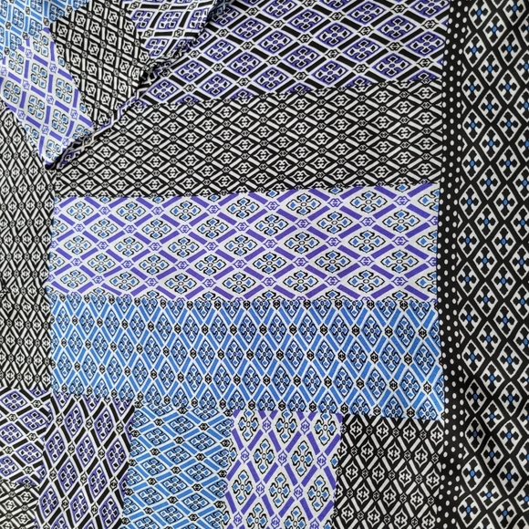 Chico's Lightweight Patchwork Print Top Sz.3=XL/16 - Picture 5 of 11